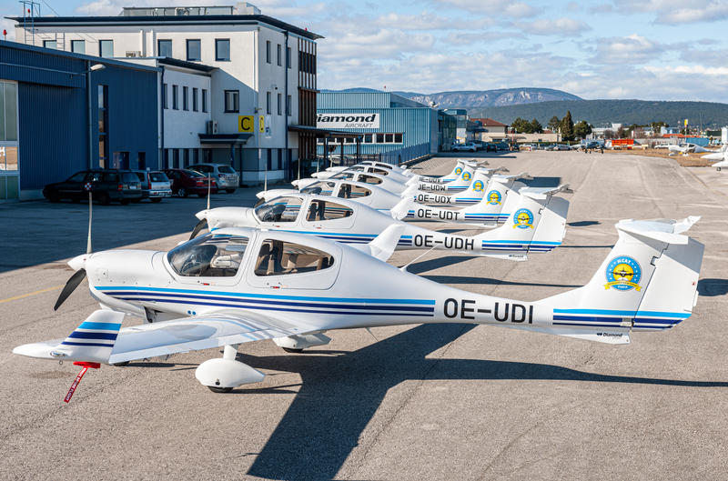 Nigerian College of Aviation Technology takes delivery of six Diamond DA40 NG training aircraft.