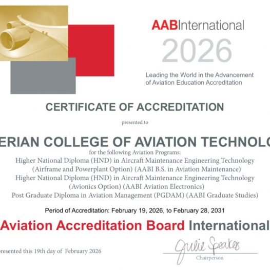 NCAT Secures 2026 International Accreditation